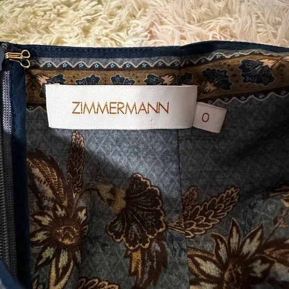 New Zimmermann Ascension Plunge Halter Maxi Dress Size 0 - Picture 15 of 15